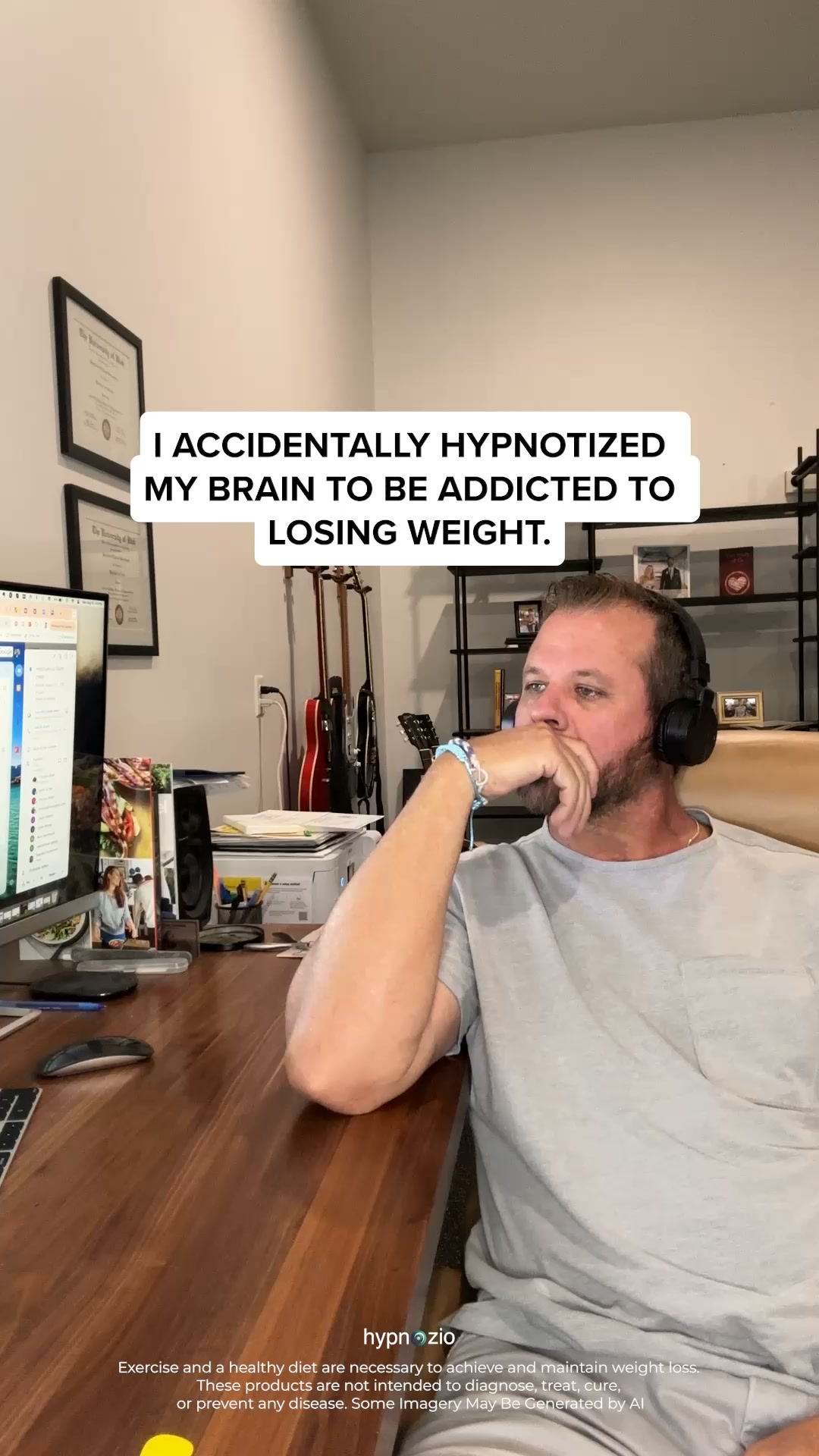 Hypnozio: power of hypnotherapy Facebook ad: Overcome Weight Challenges