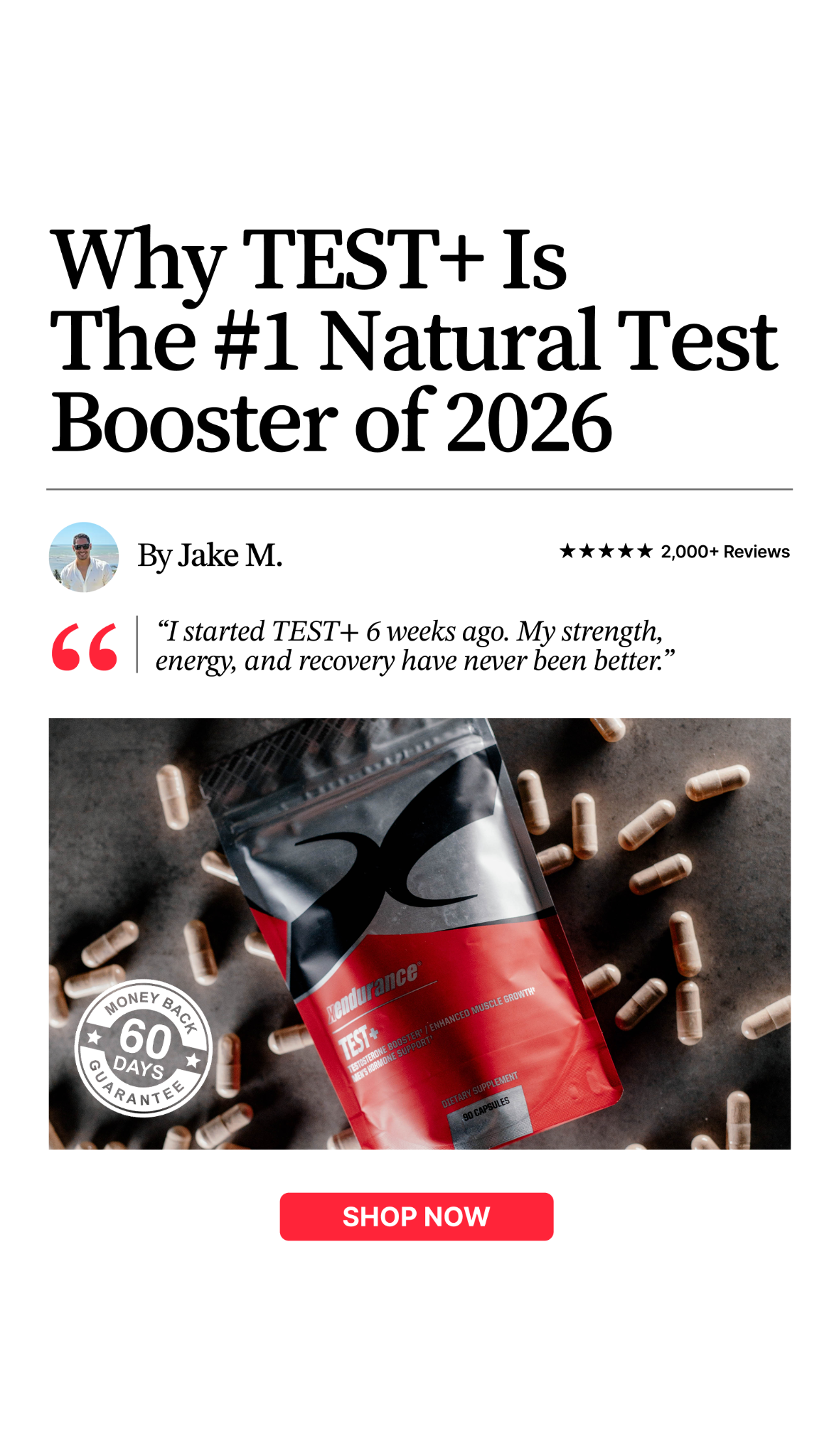 Xendurance Facebook ad from Aug 14, 2026