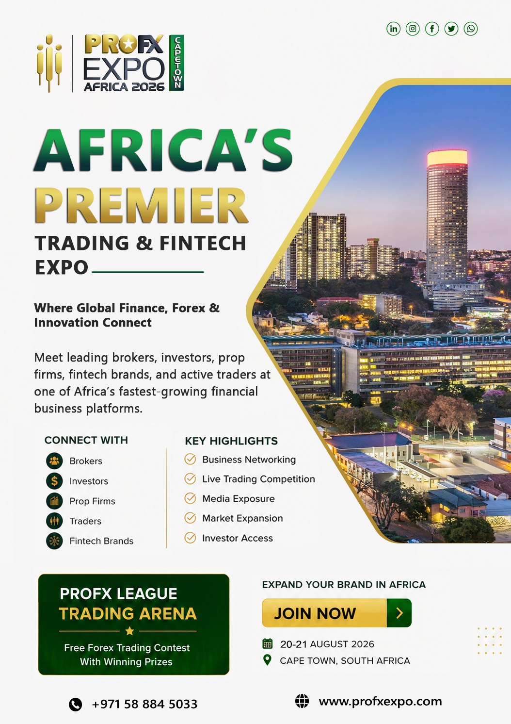Profxmedia Facebook ad: AFRICA'S PREMIER TRADING & FINTECH EXPO IS HERE!