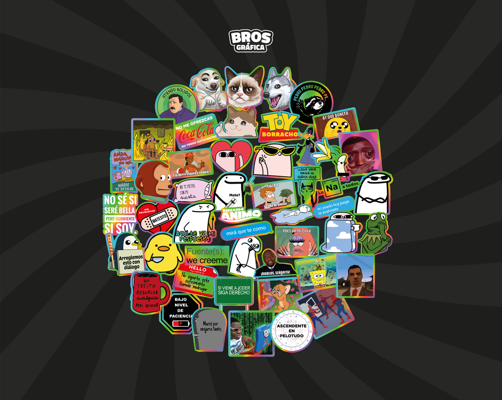 Bros Gráfica Facebook ad: Packs listos: calcos vinílicos + tinta UV, ultra…