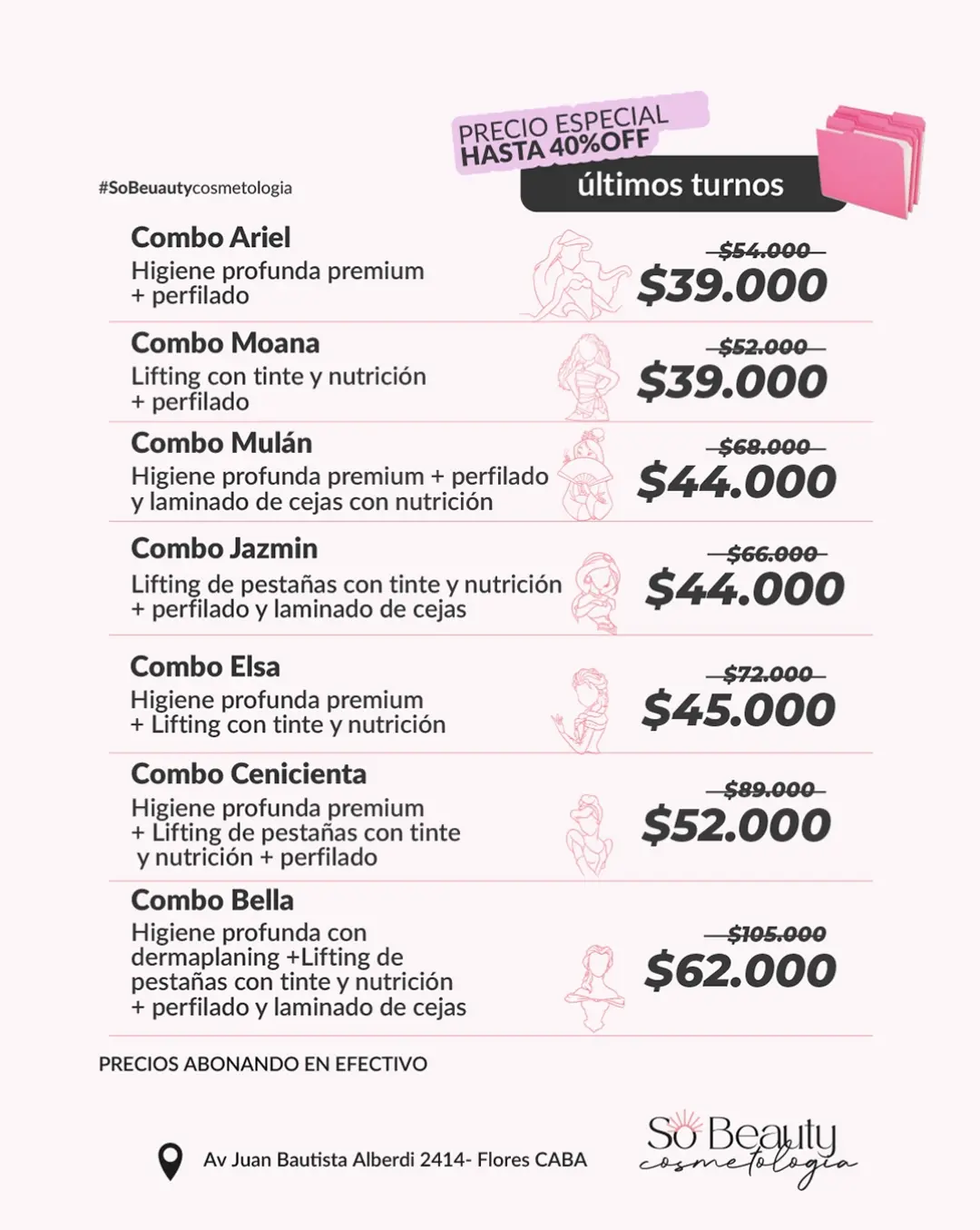 Sobeauty cosmetología Facebook ad: EL ERROR ES SEGUIR ESPERANDO.