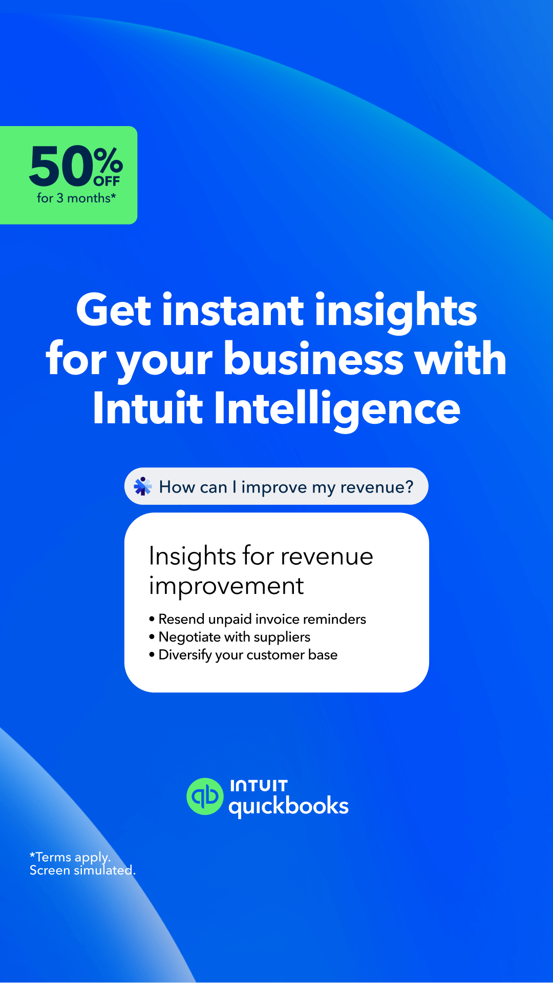 Intuit QuickBooks Facebook ad