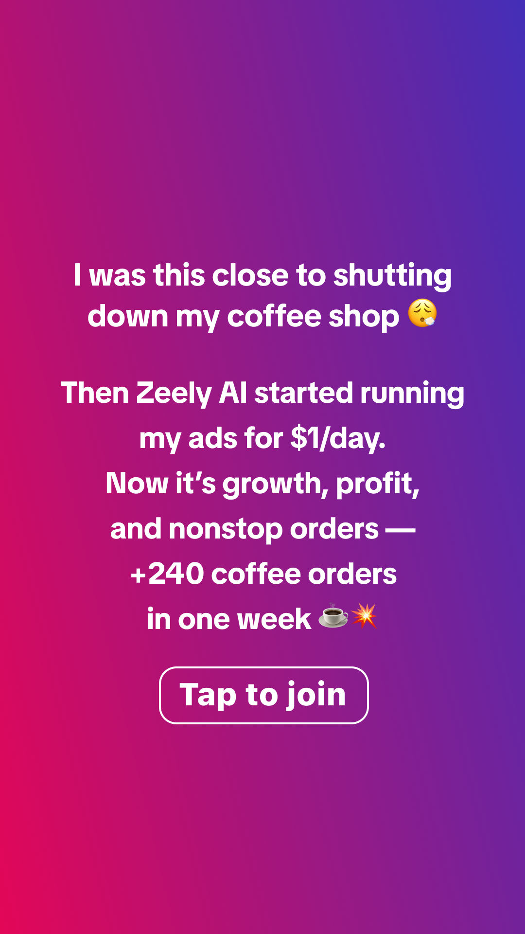Zeely Facebook ad