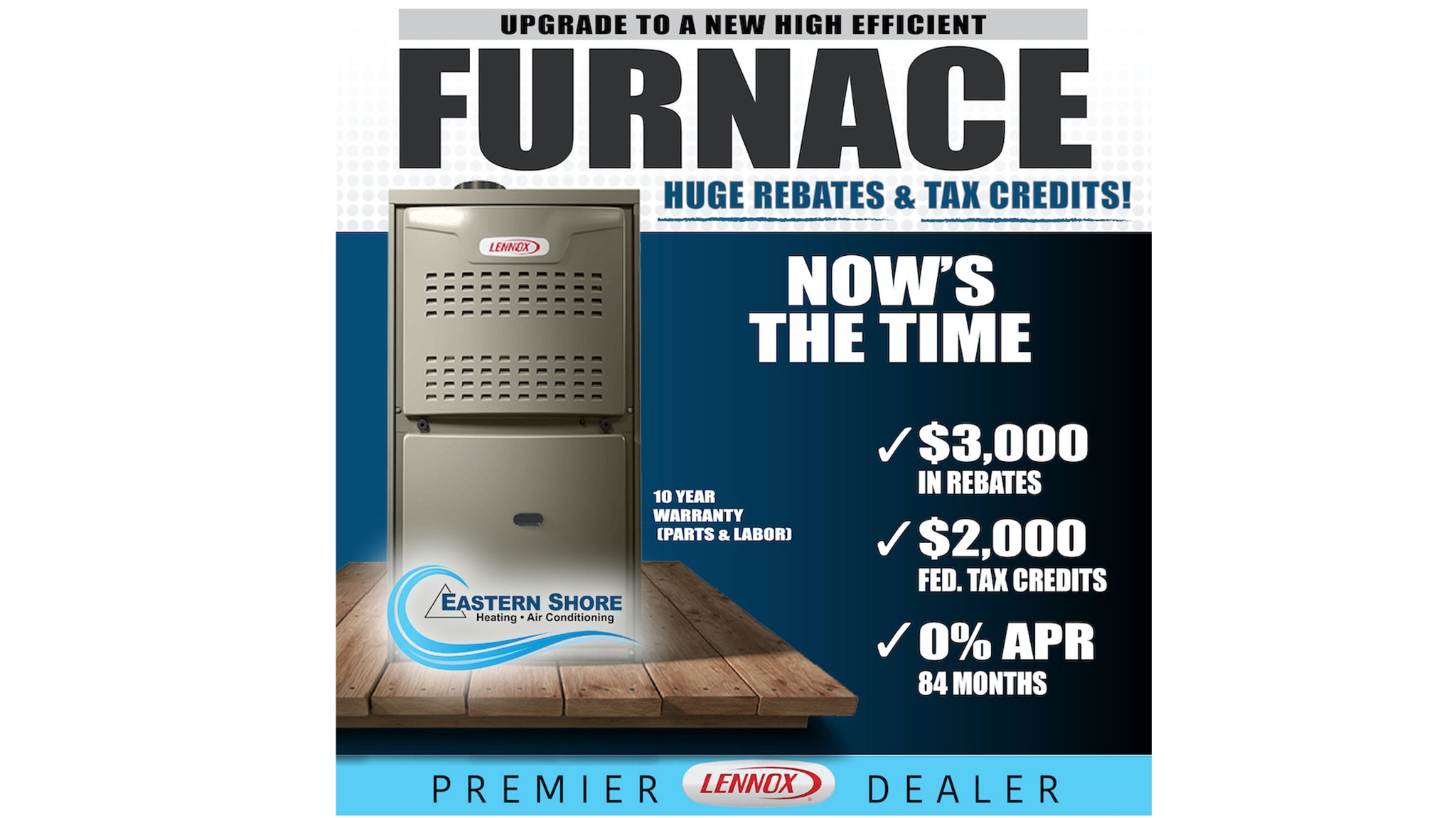 Eastern Shore Heating and Air Conditioning Facebook ad from Sep 10, 2025