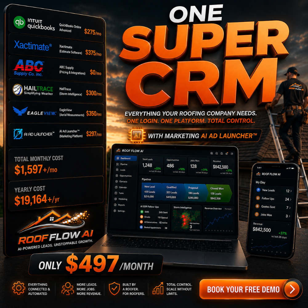 Roof Flow AI Facebook ad
