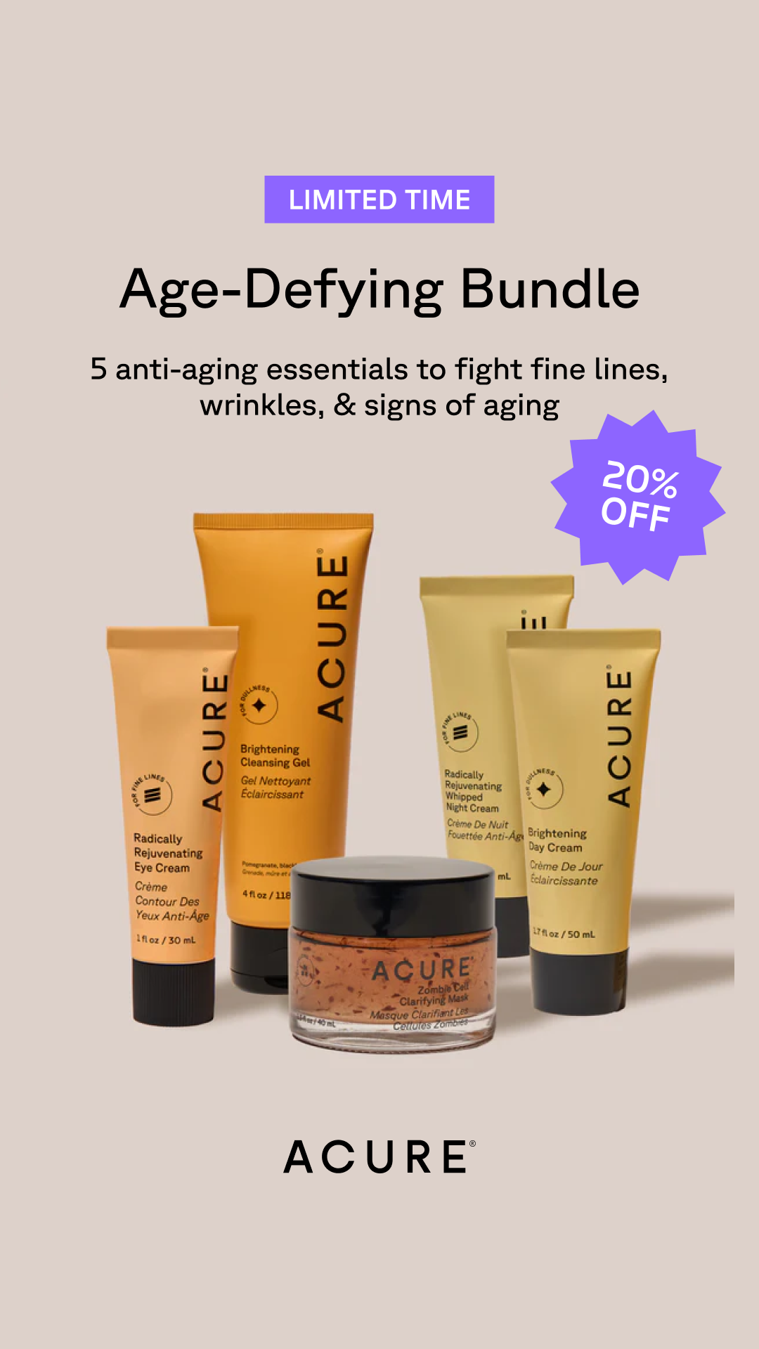 Acure Facebook ad