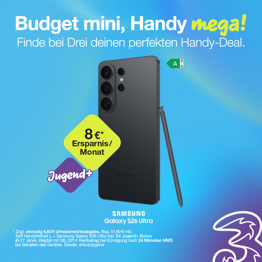 Drei Österreich Facebook ad from Jun 17, 2026