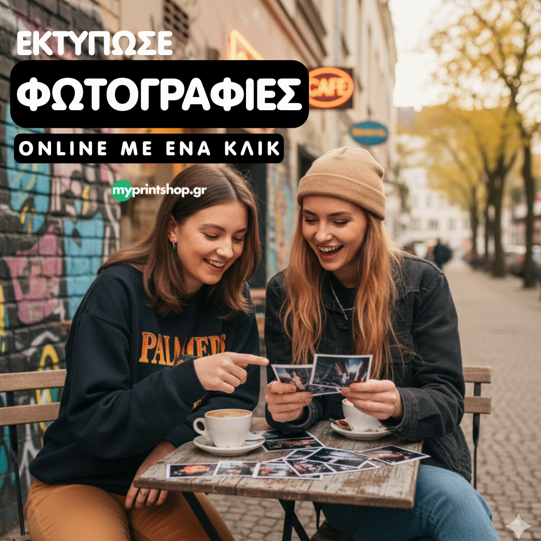 myprintshop.gr Facebook ad: Εκτύπωση φωτογραφιών online