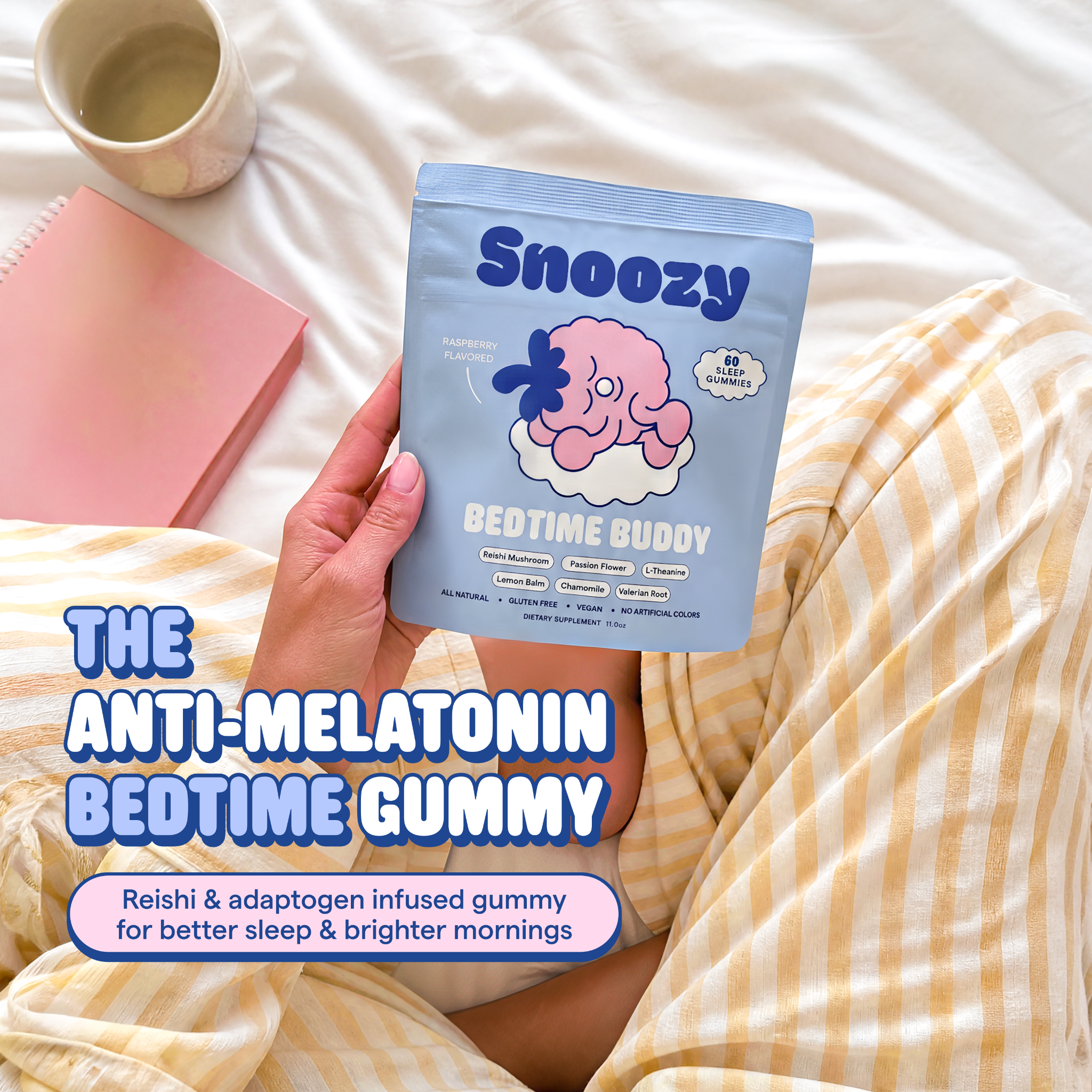 Snoozy Wellness Facebook ad from Jul 13, 2026