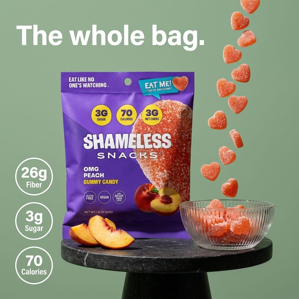 Shameless Snacks Facebook ad