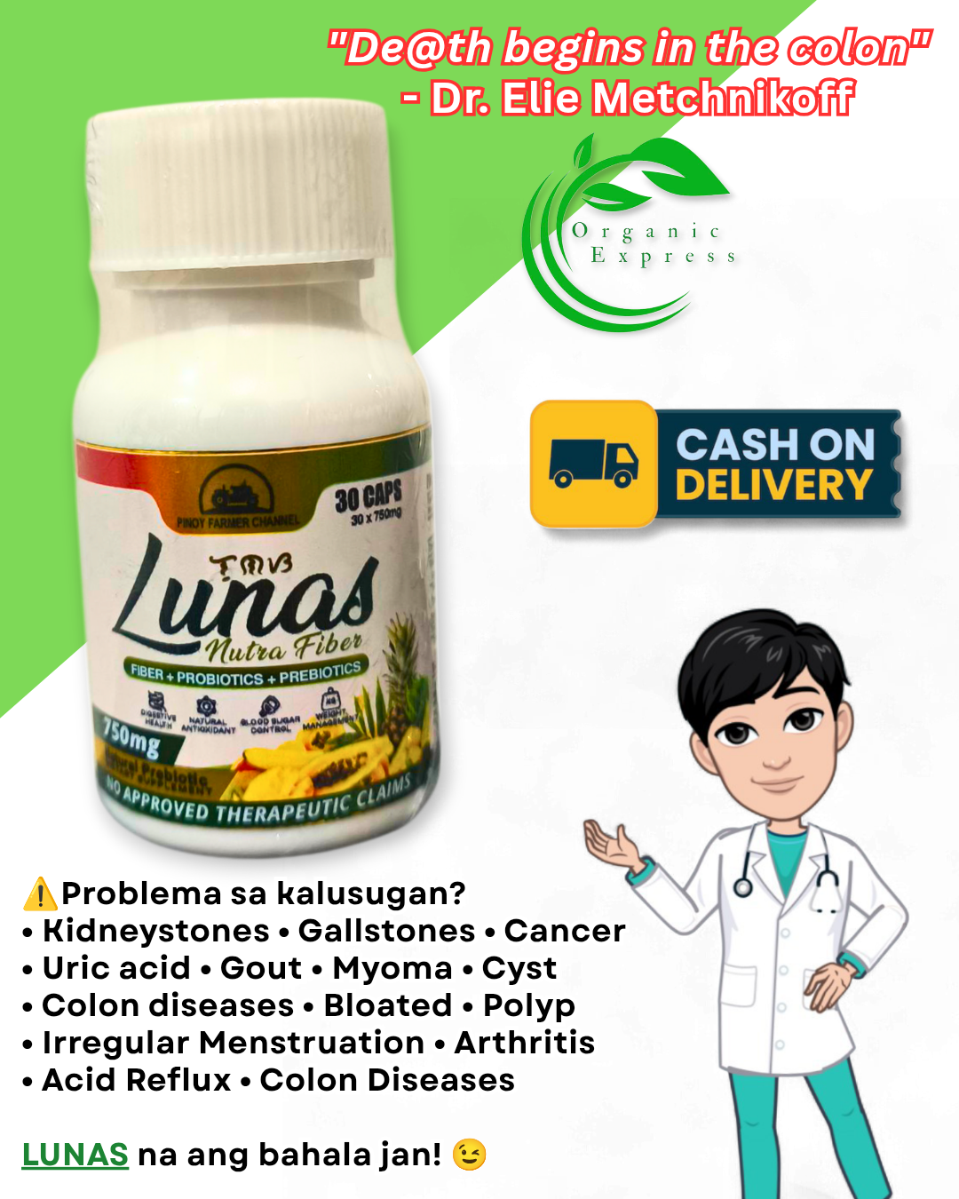 Organic Express Facebook ad: GET YOURS NOW!