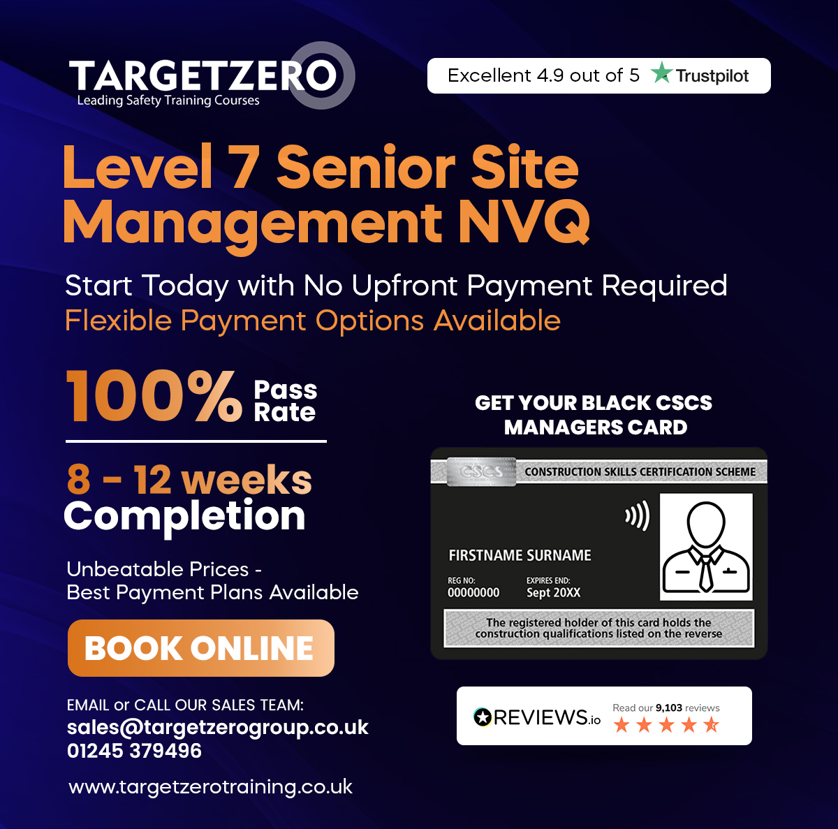 Target Zero Training Facebook ad