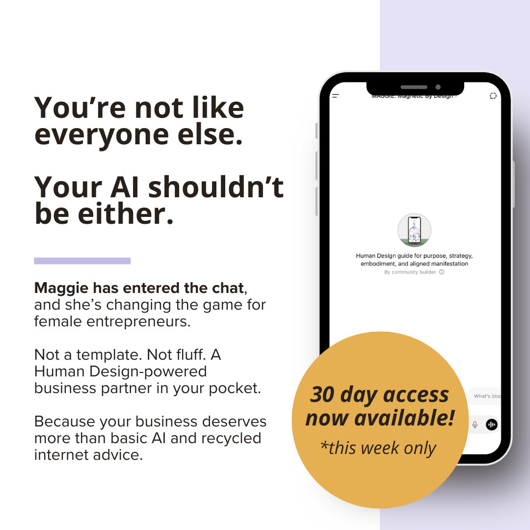 The Human Design Coach Facebook ad