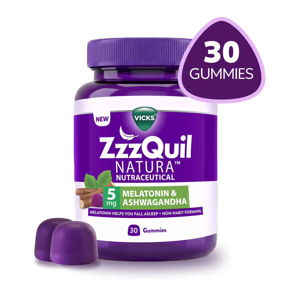 ZzzQuil India Facebook ad: Vicks ZzzQuil Natura Melatonin Sleep Gummies