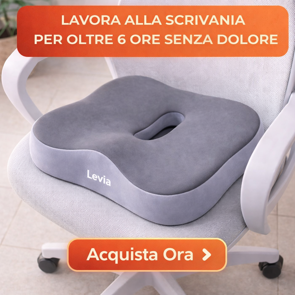 Levia Facebook ad: Lavora senza dolore alla schiena