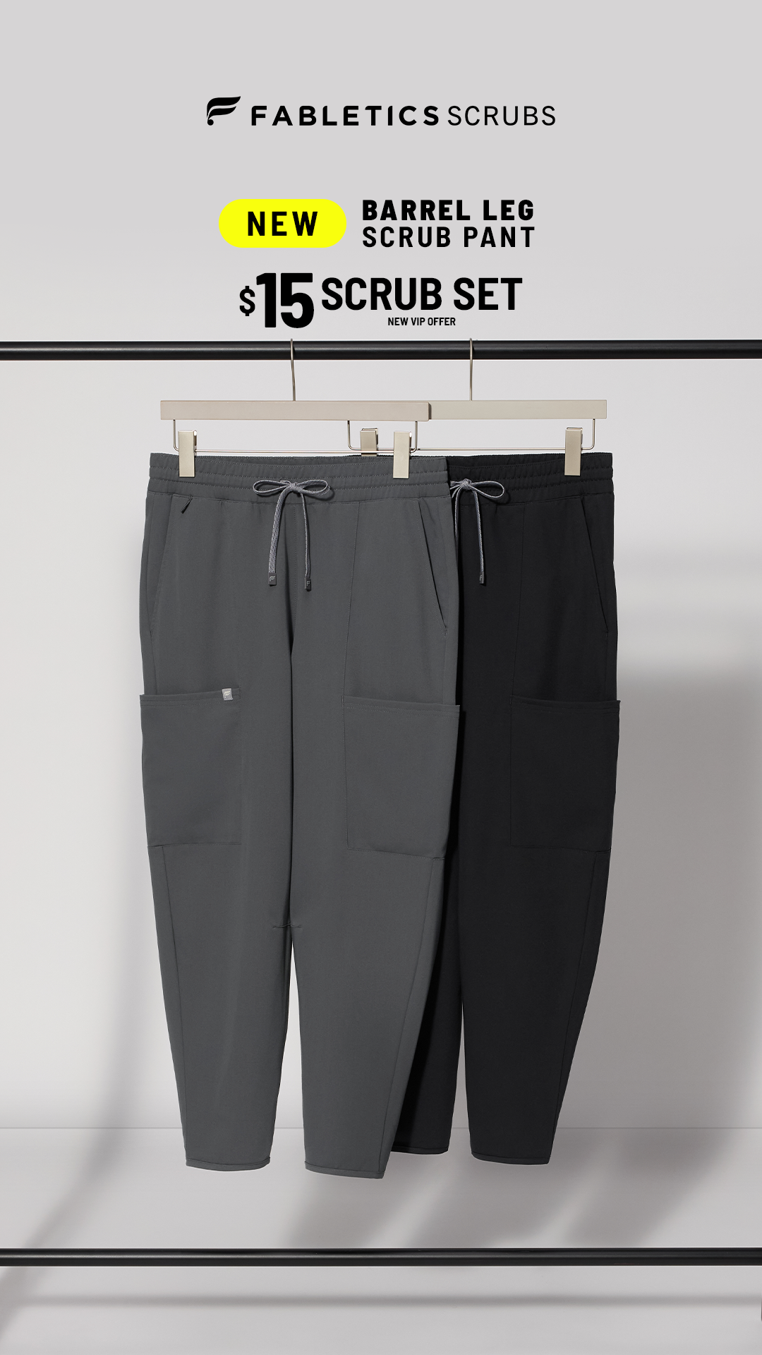 Fabletics Scrubs Facebook ad