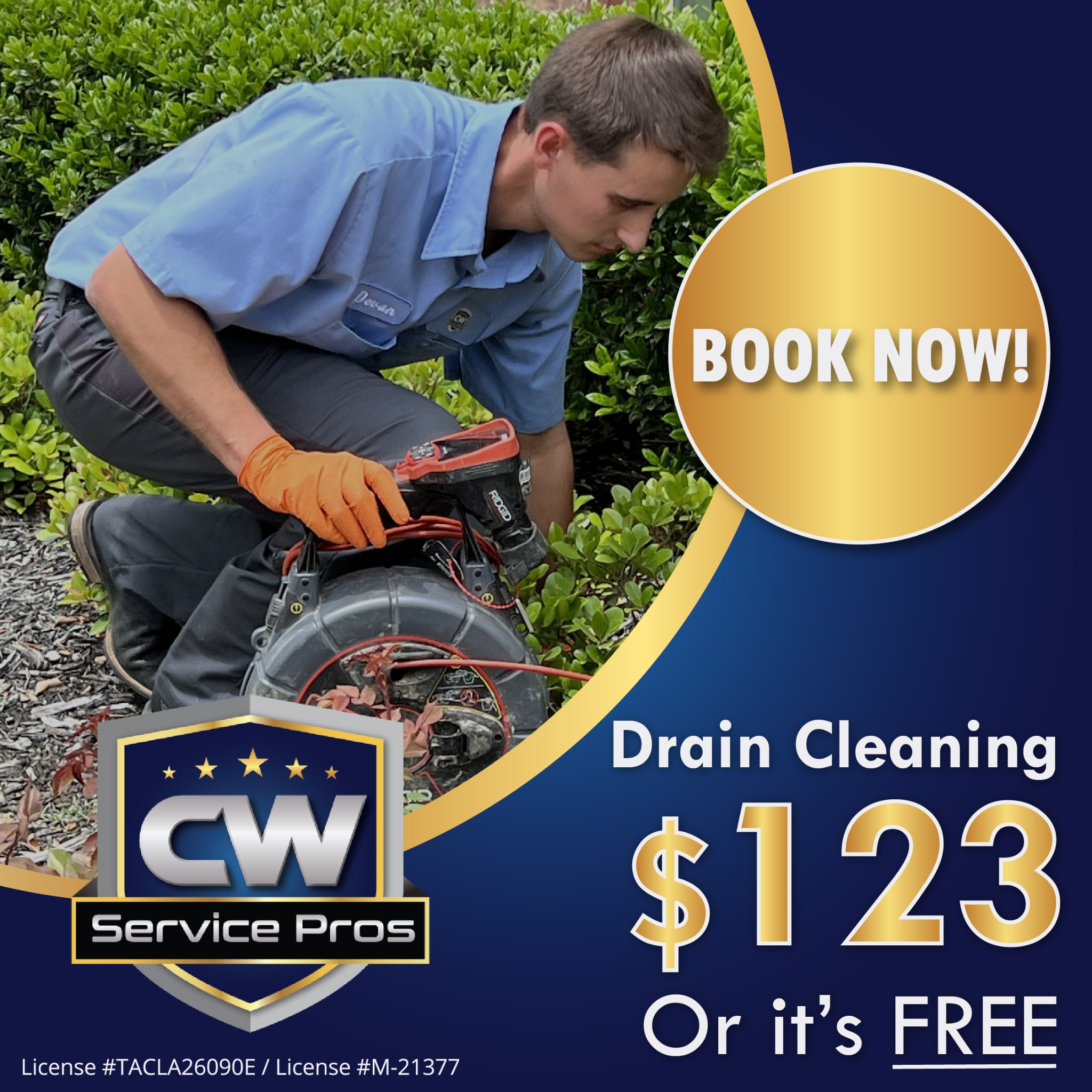 CW Service Pros Plumbing, Heating & Air Conditioning Facebook ad