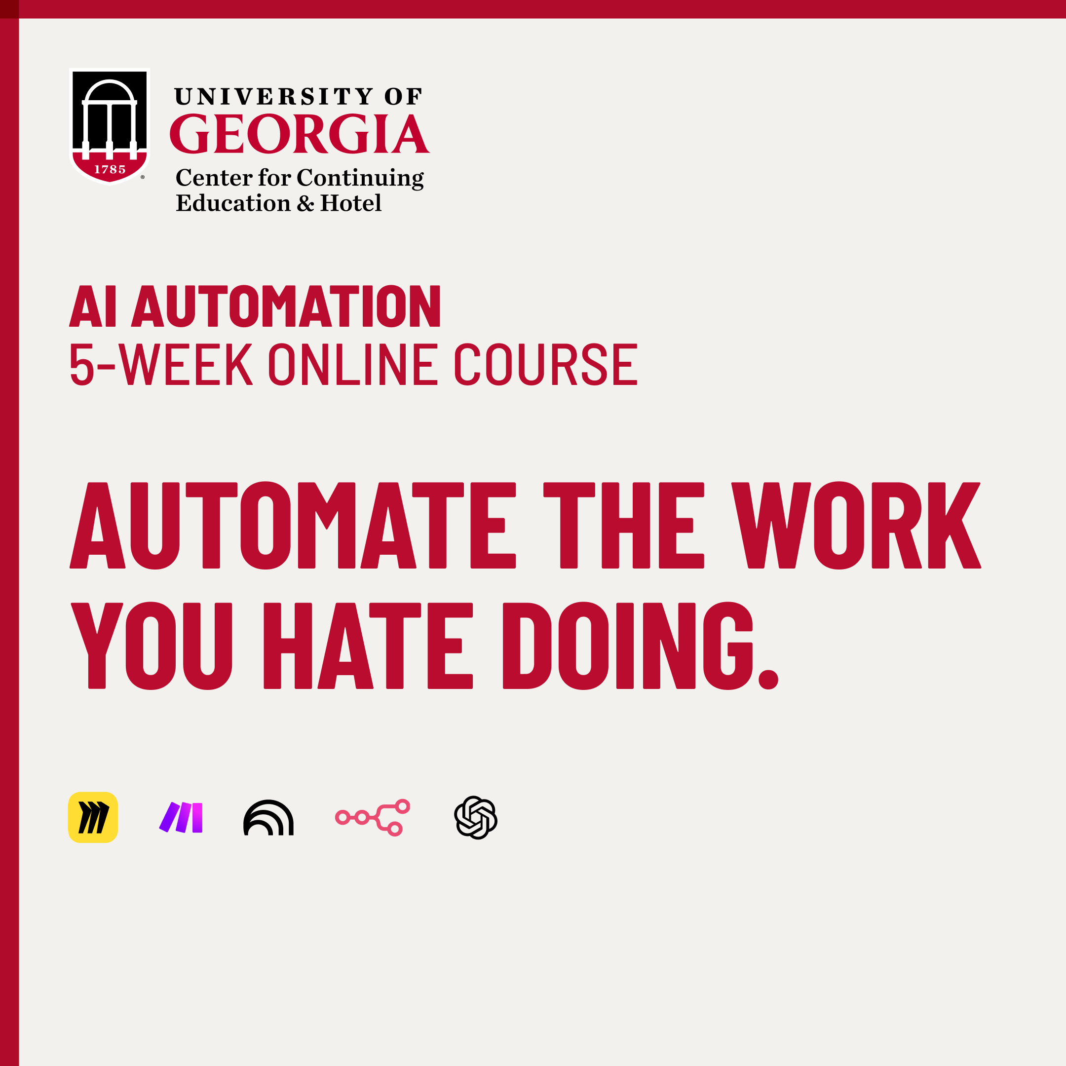 University of Georgia Center for Continuing Education Facebook ad