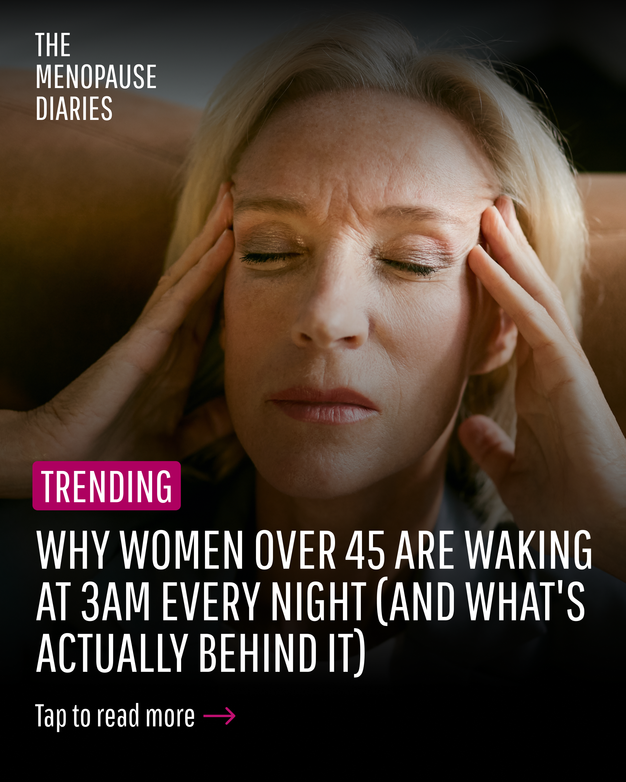 The Menopause Diaries Facebook ad