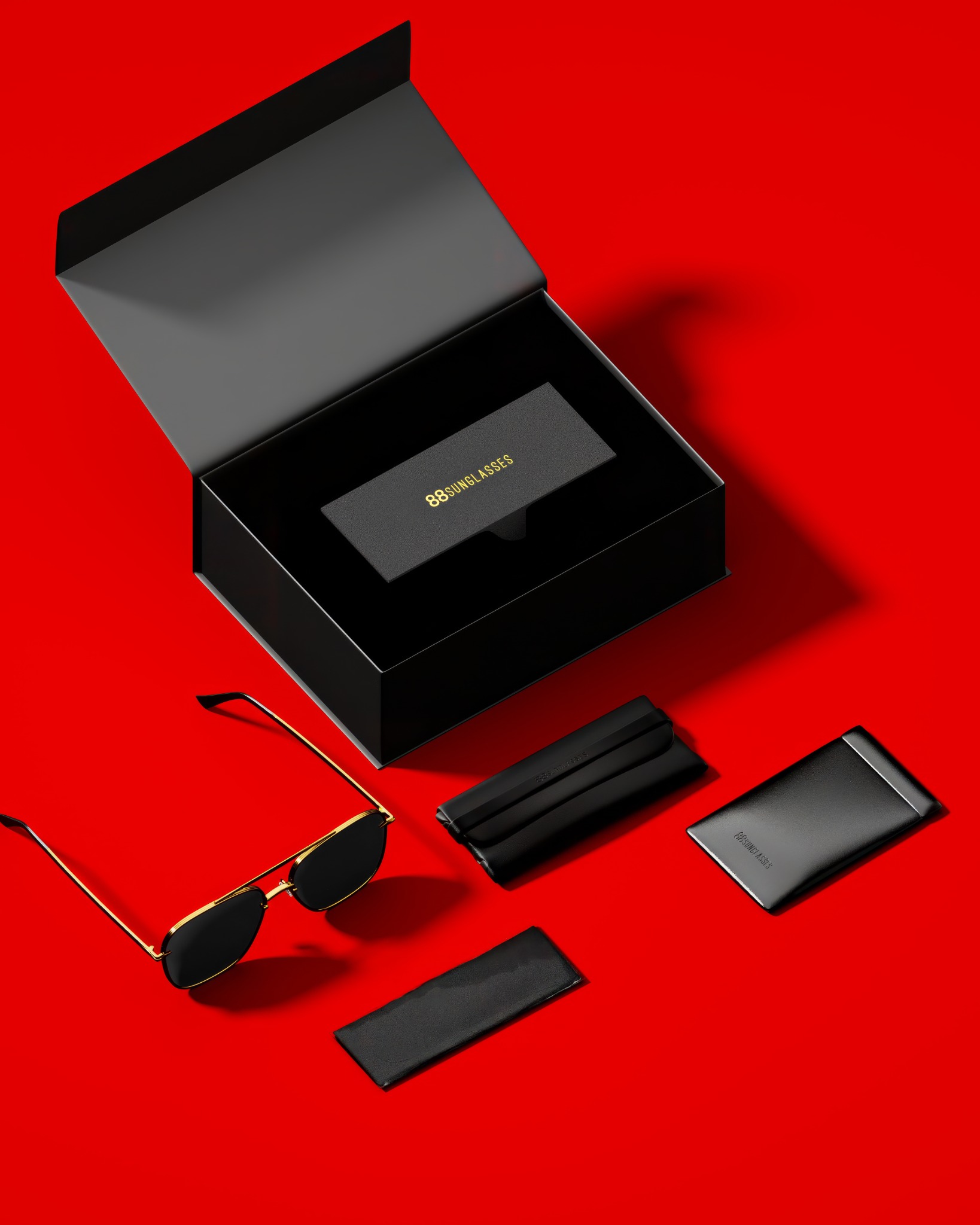 88sunglasses - IQ Facebook ad: هدية رجالية فخمة نظارات مطلية ذهب عيار 18K