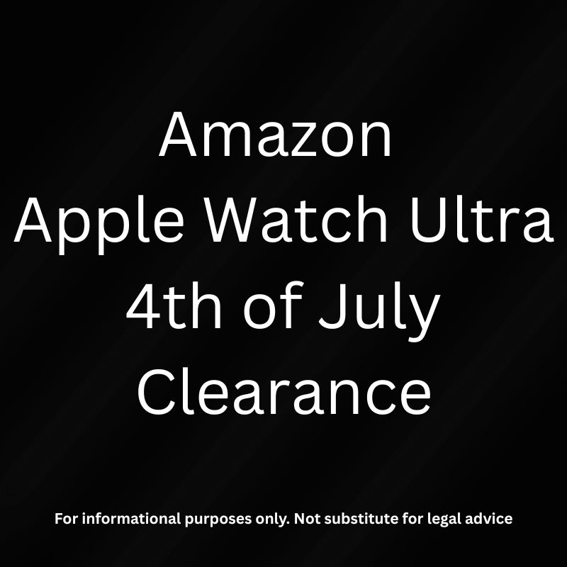Best Tech Search Facebook ad: Amazon Apple Watch Ultra 4th of July Clearance