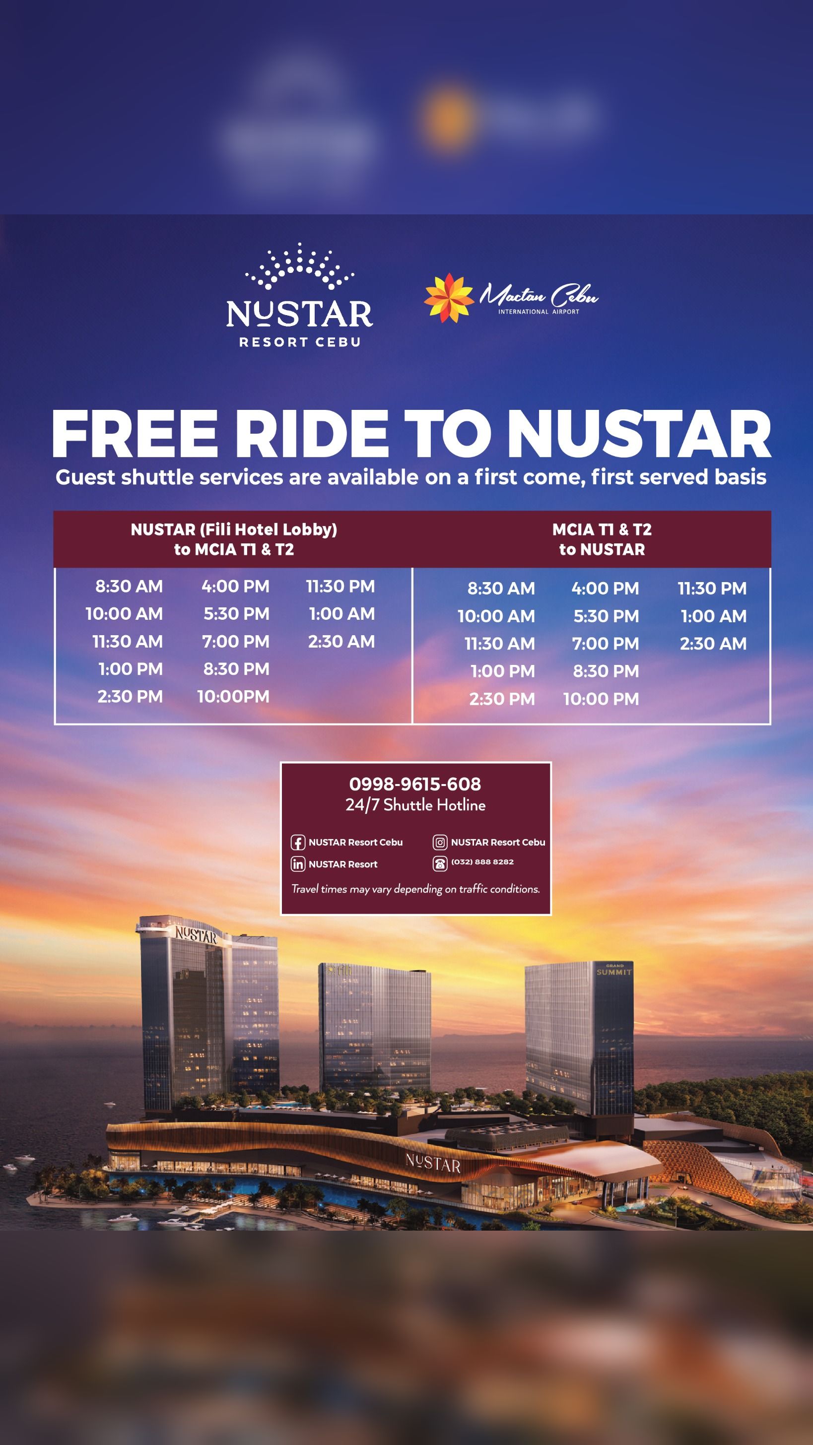 NUSTAR Resort Facebook ad