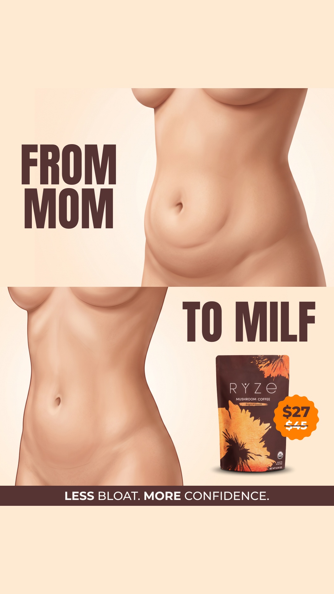 RYZE Superfoods Facebook ad: Pour Yourself a Better Cup of Coffee