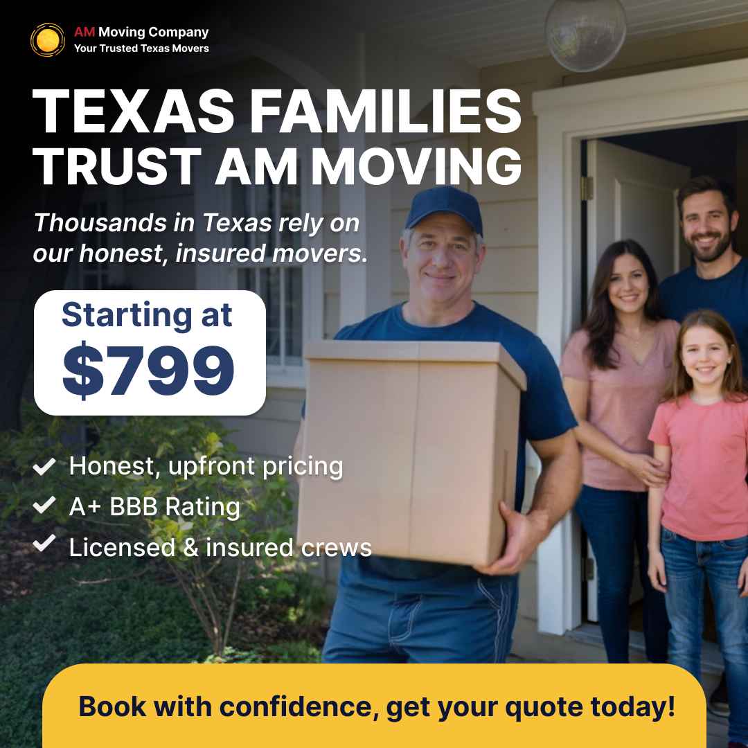 AM Moving Company Facebook ad