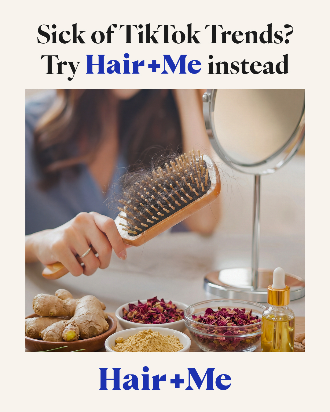 Hair + Me Facebook ad