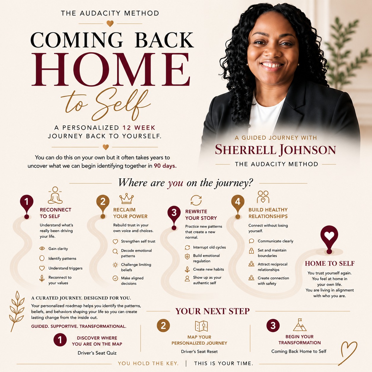 The Audacity Method Women’s Life Coach Facebook ad