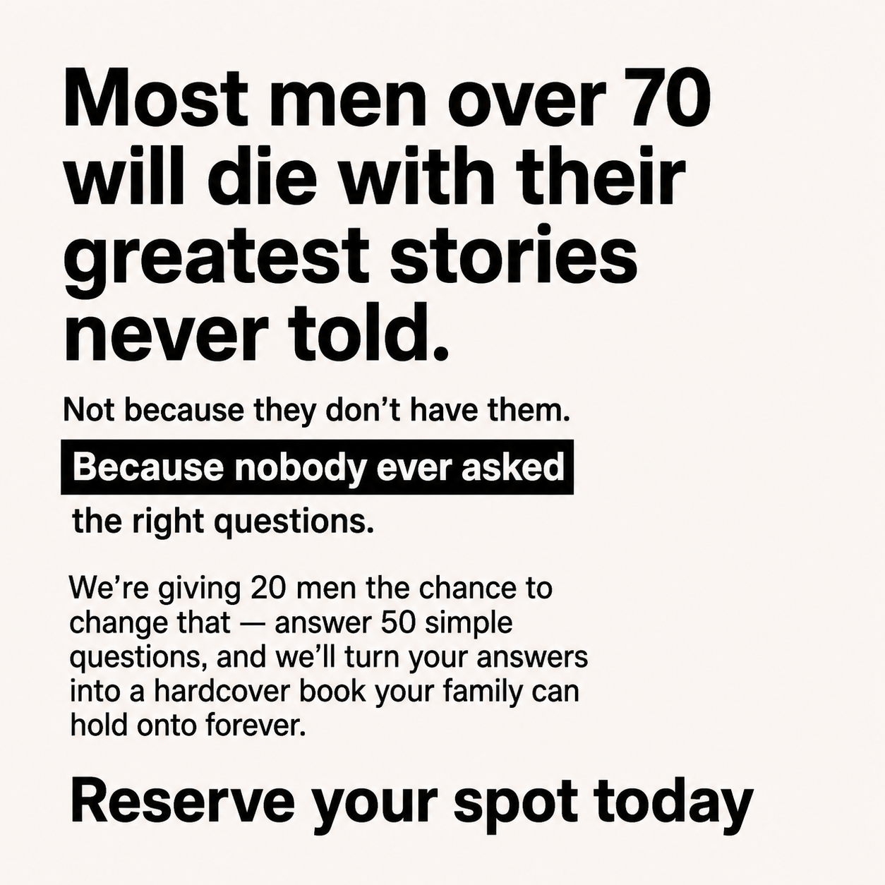 Memowrite Facebook ad