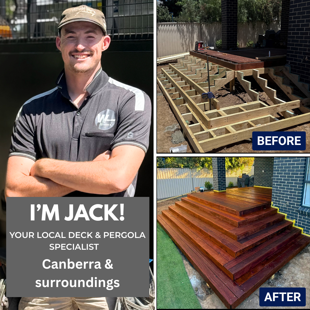 Willow Carpentry and Construction Facebook ad: Deck or Pergola built in 14 Days or $3,000 OFF