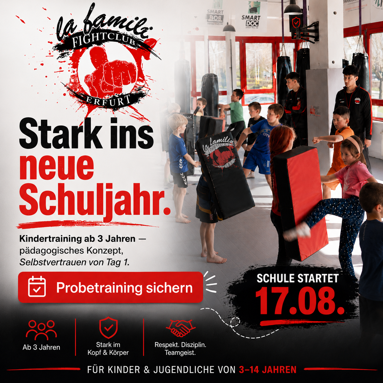La familia Fightclub Erfurt Facebook ad
