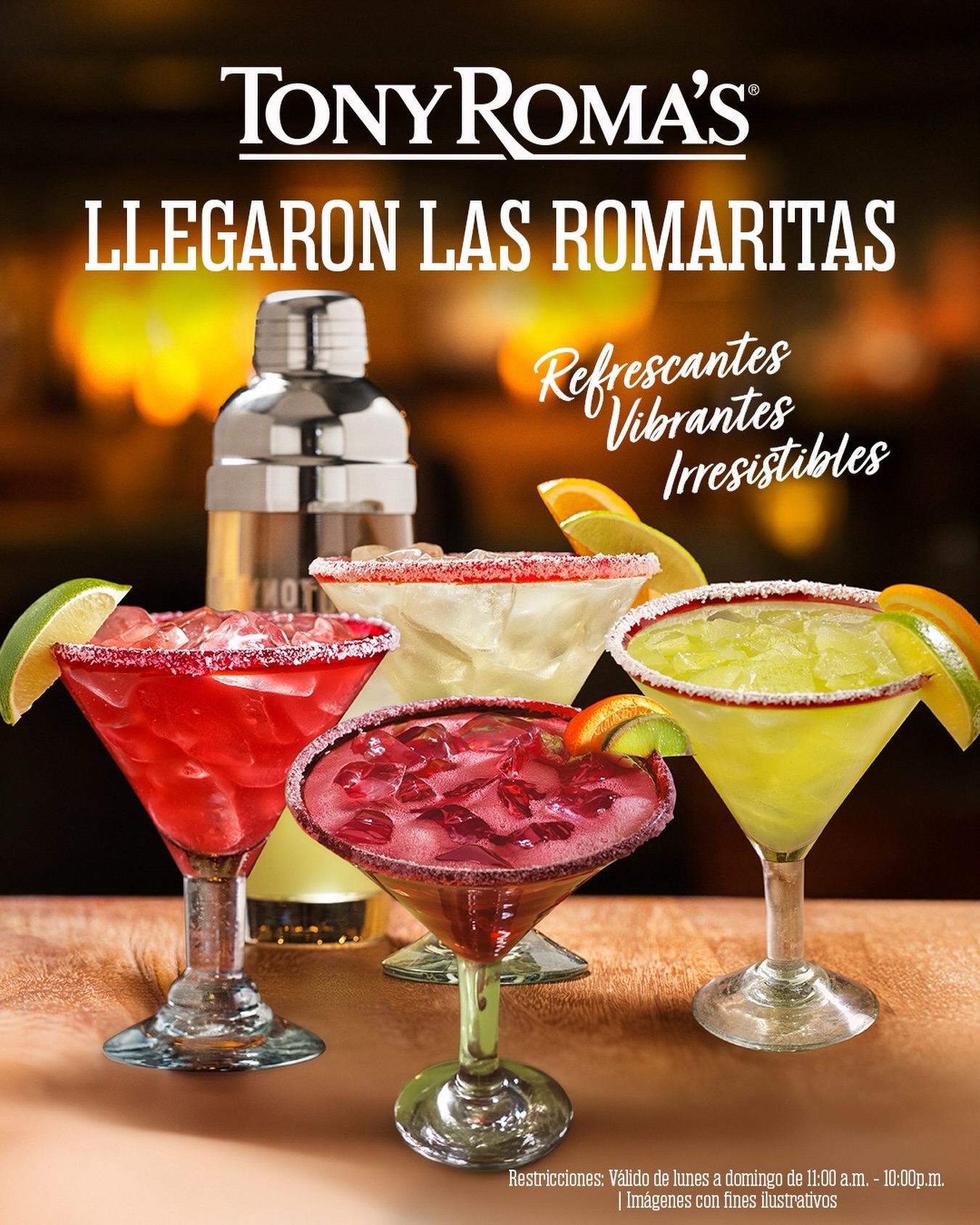Tony Roma's Panamá Facebook ad: Las Romaritas de Tony Roma’s ¡Te están esperando!