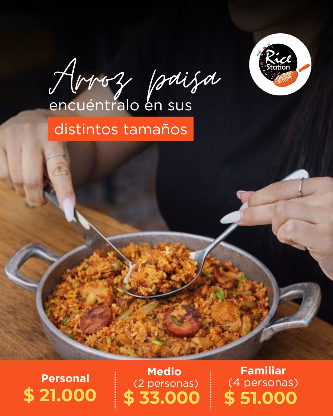 Ricestation_turbaco Facebook ad: Te lo llevamos a Casa