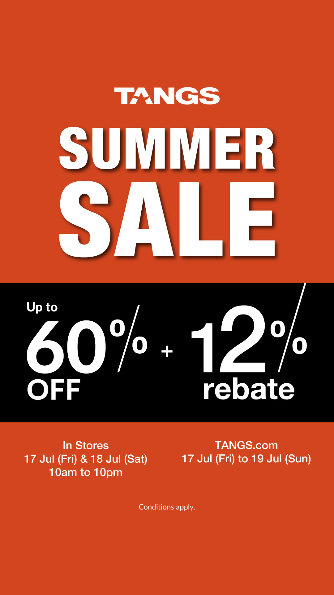 TANGS Facebook ad
