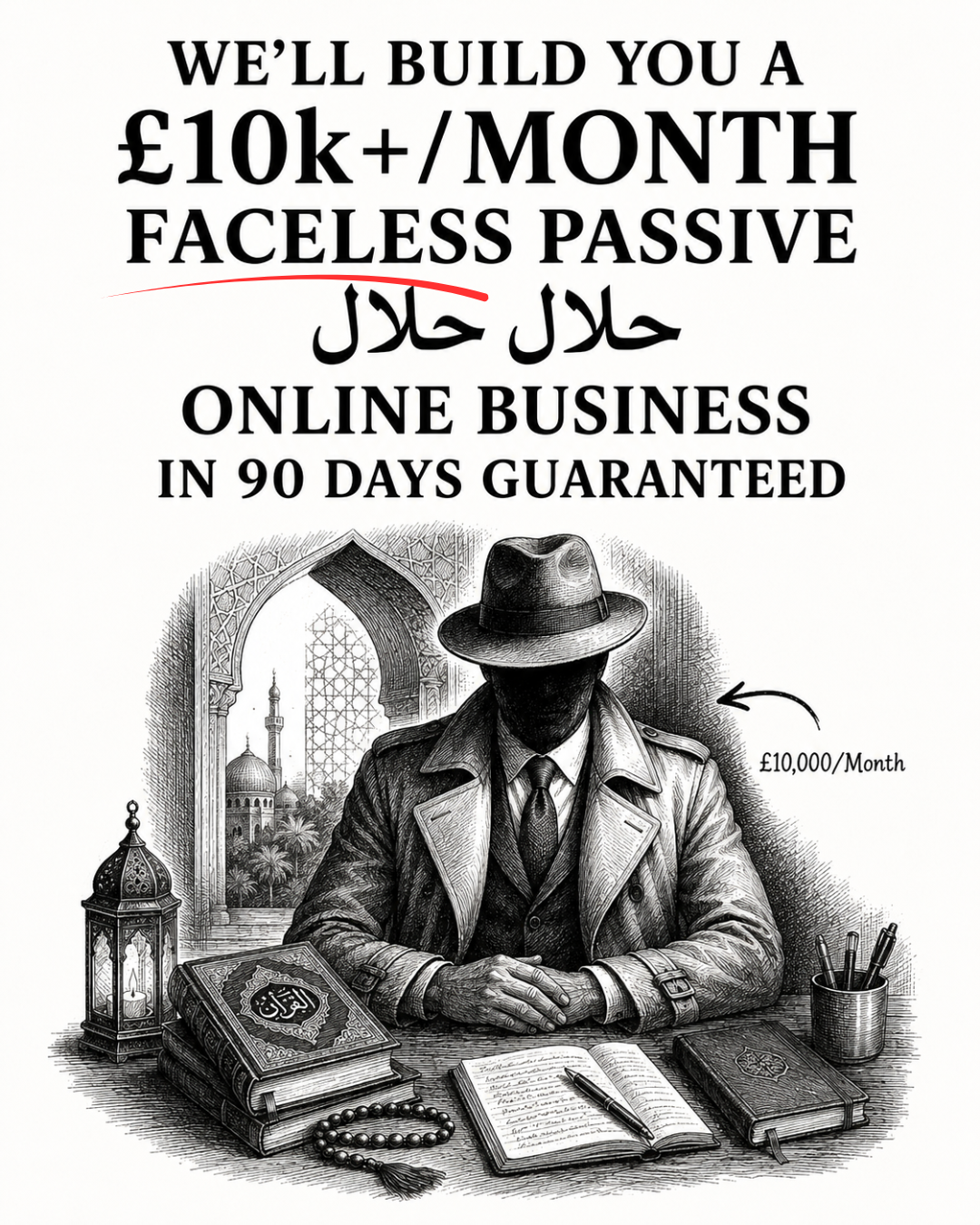 Seara Consulting Facebook ad: How To Build a 6-Figure Halal Business