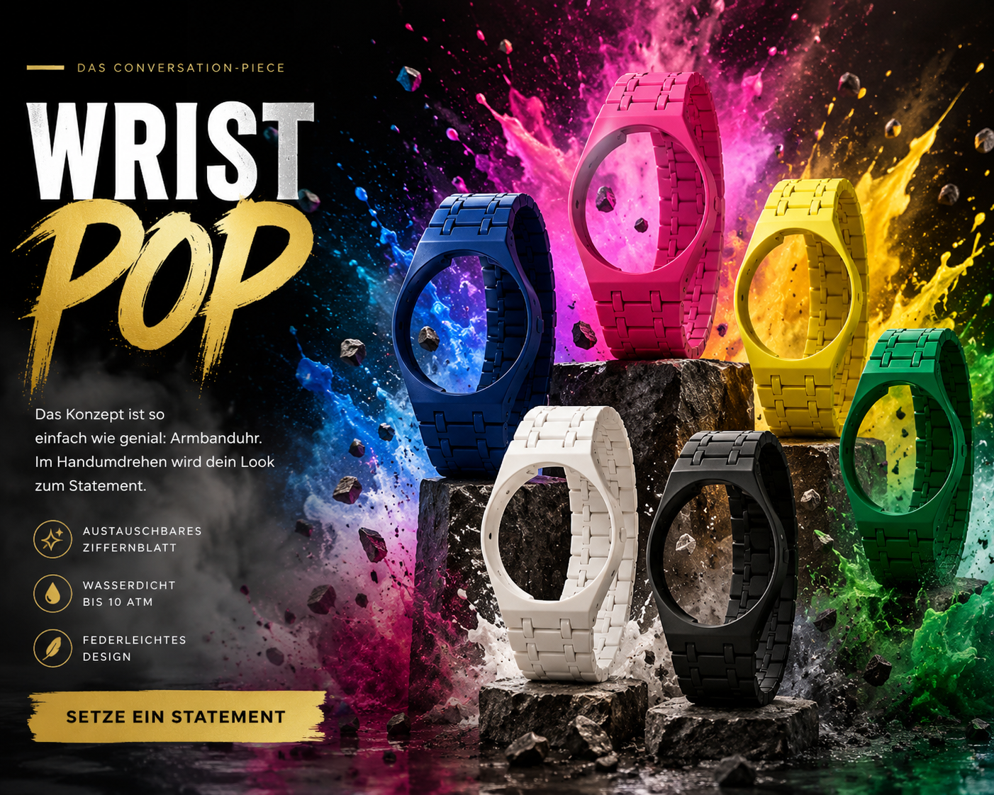 Wristpop.de Facebook ad: wristpop, wristpop