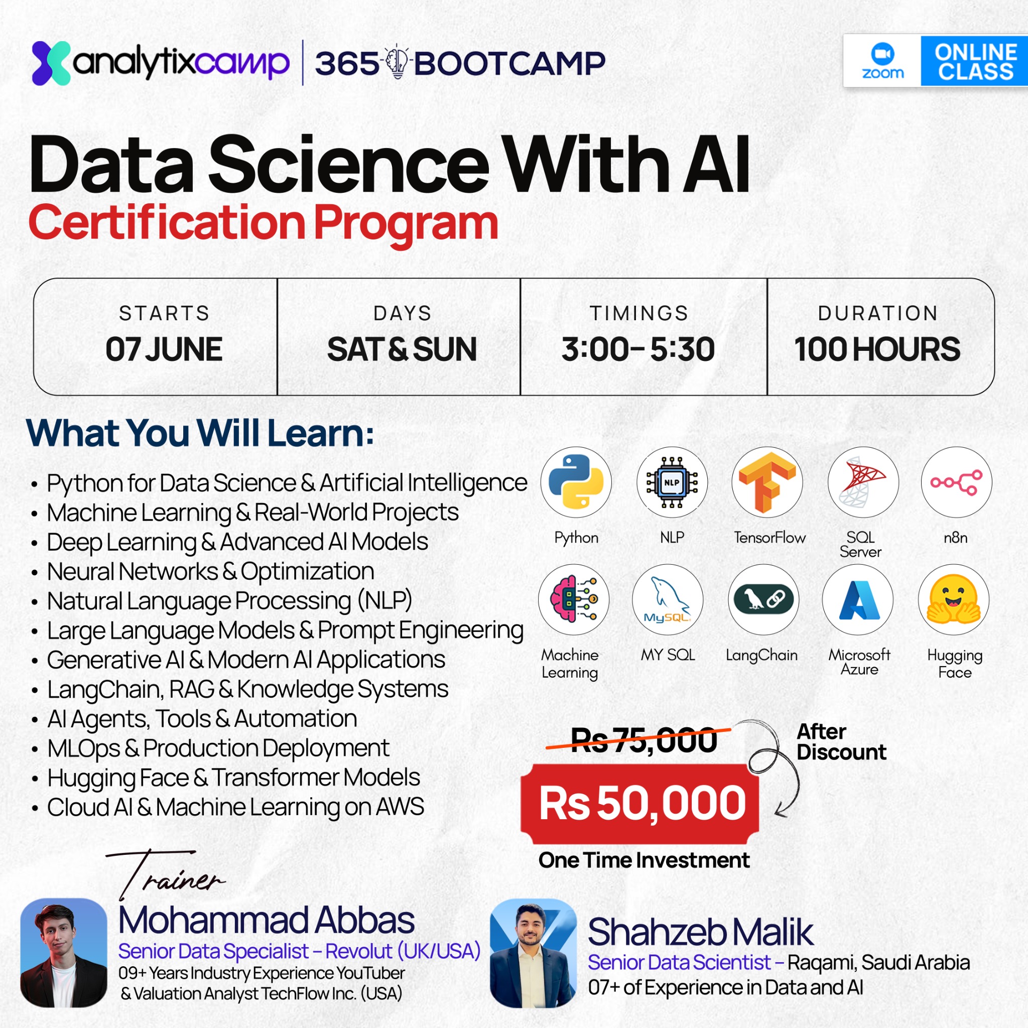 Analytix Camp Facebook ad