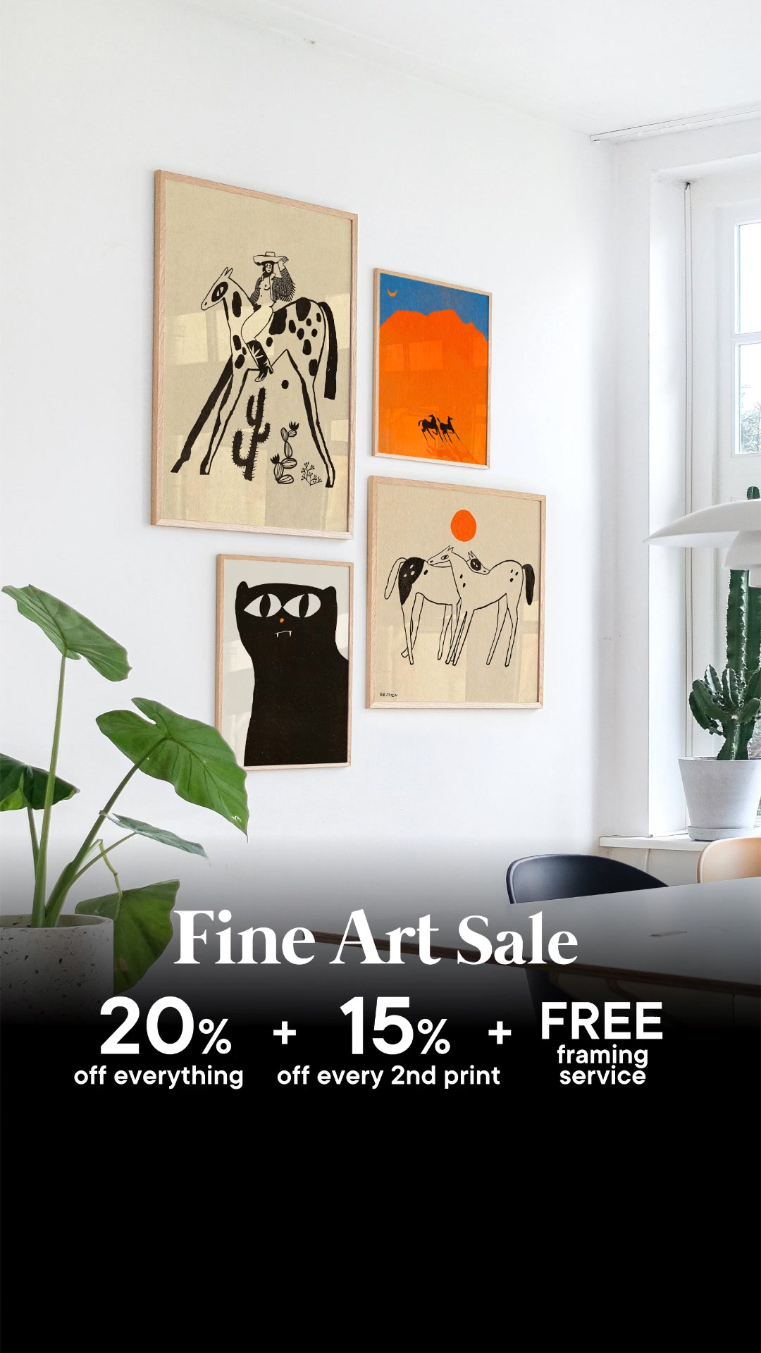 PSTR studio Facebook ad: Art that feels like you.