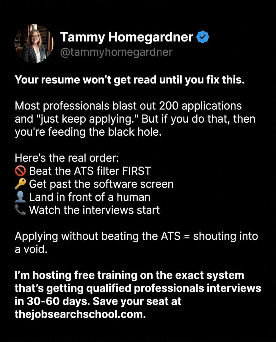 The Job Search School Facebook ad