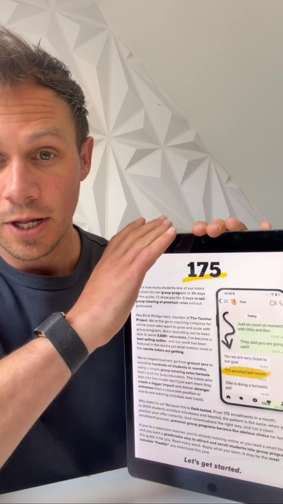 The Teacher Project Facebook ad: How 1 Tutor Enrolled 175 Students in 30 Days
