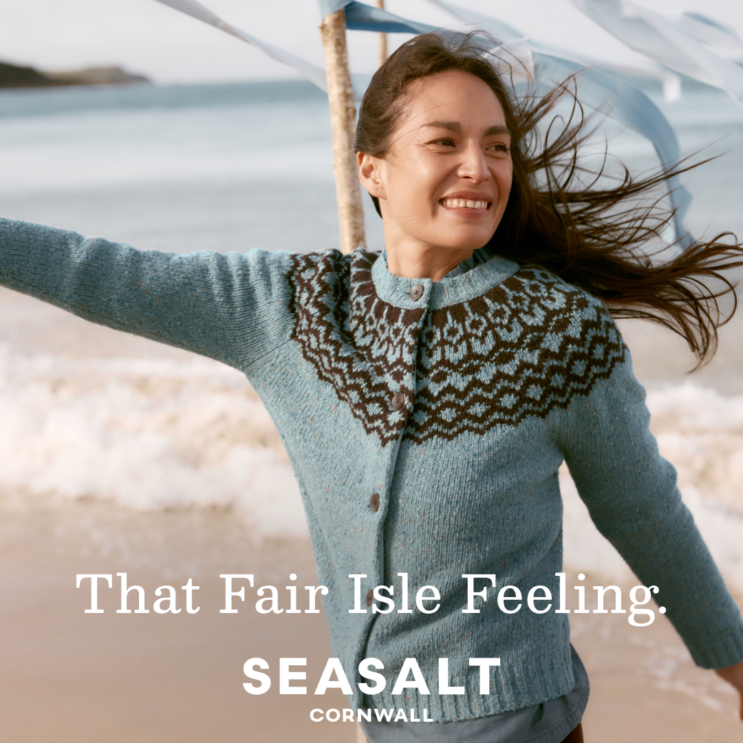 Seasalt Cornwall Facebook ad: Fair Isle Knitwear