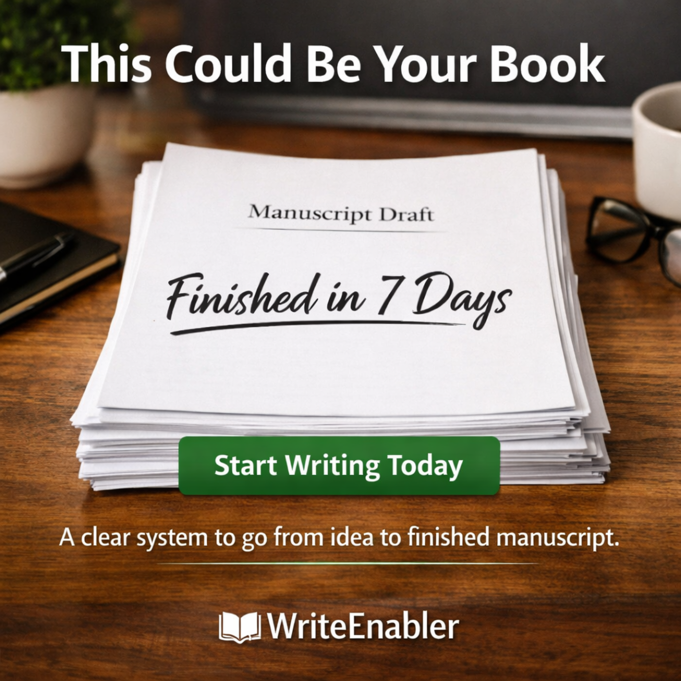 7 Day AI Writer Facebook ad: Write Your Nonfiction Book in 7 Days