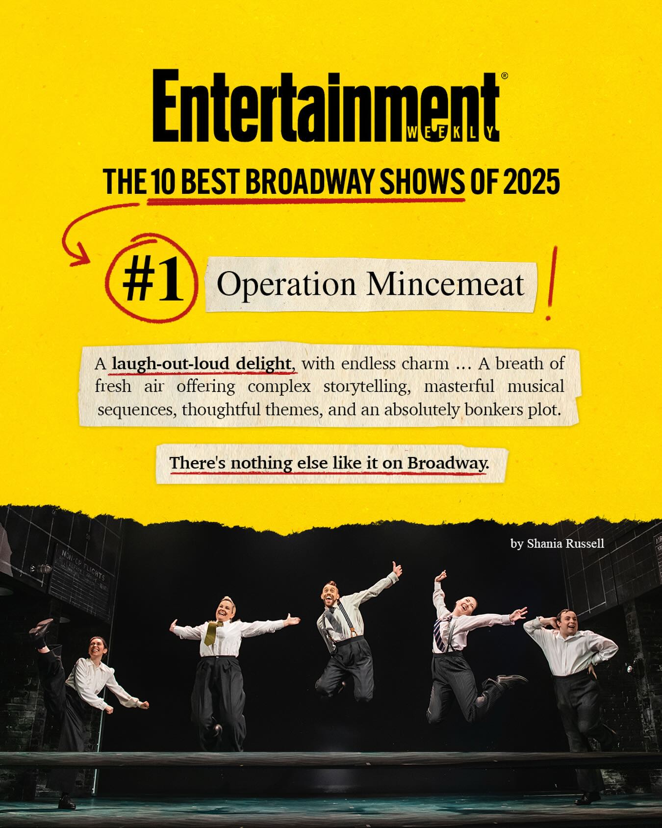 Operation Mincemeat Broadway Facebook ad