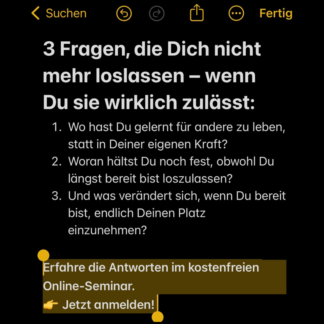 Hellingerschule / Hellinger Sciencia Facebook ad: [Kostenfreies Online-Seminar] Löse, was sich in Dir immer…