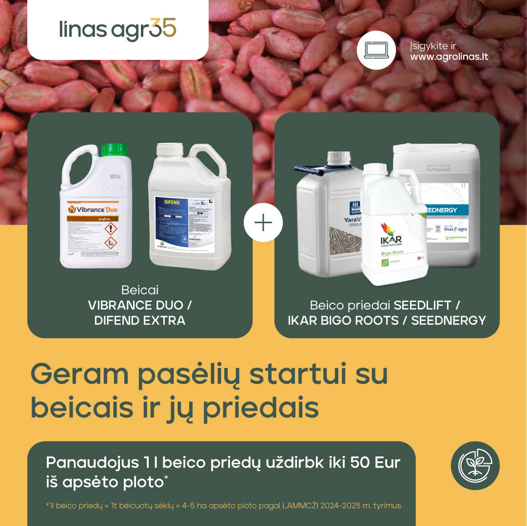 Linas Agro Lietuva Facebook ad: Uždirbkite iki 50 Eur iš apsėto ploto