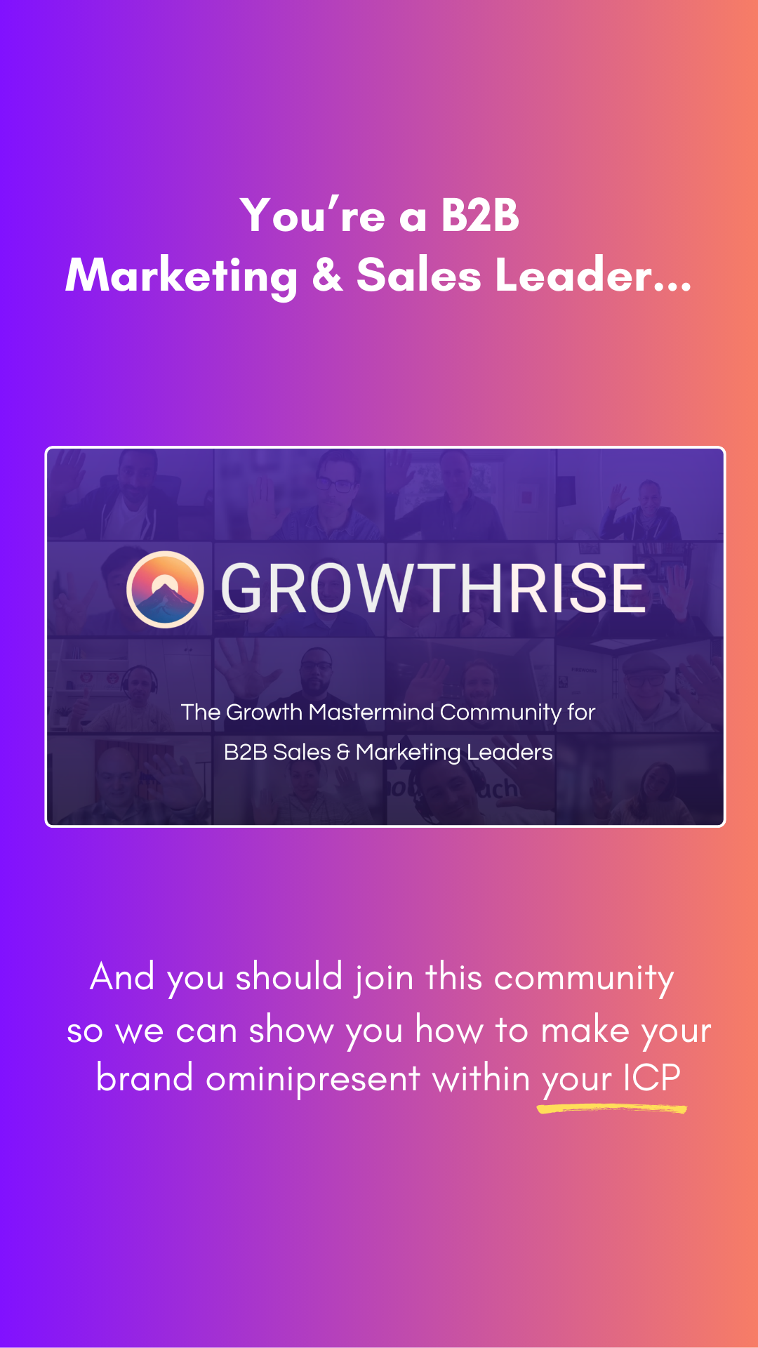 GrowthRise Facebook ad