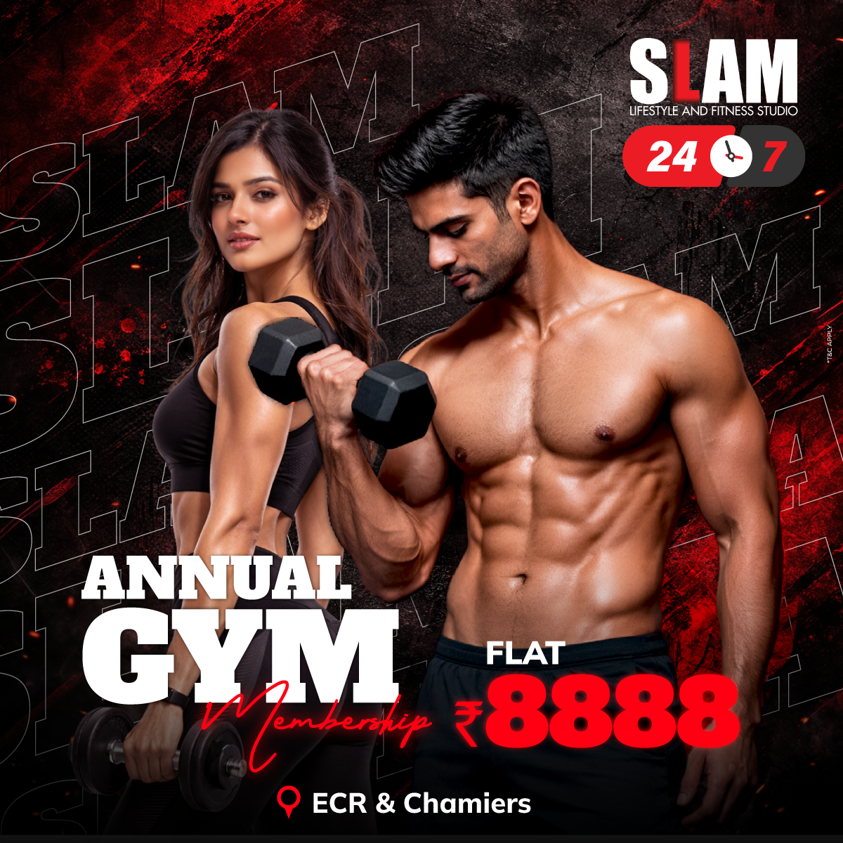 SLAM Lifestyle and Fitness Studio Facebook ad