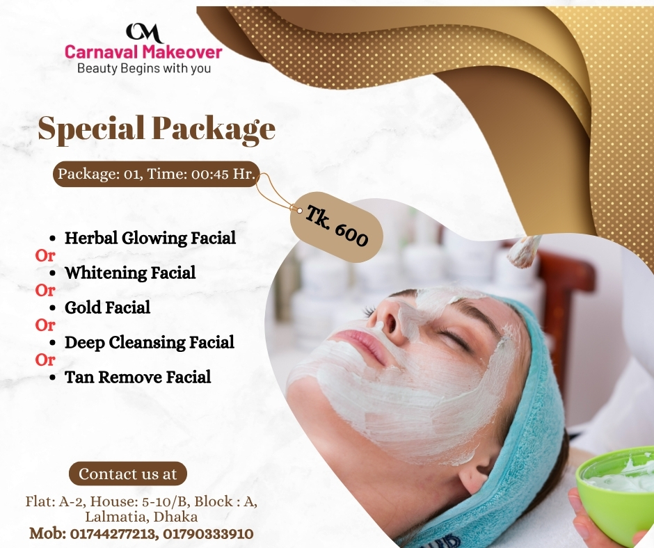 Carnaval Makeover Facebook ad: Exclusive Beauty Package at Carnaval Makeover!